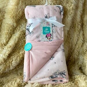 Disney Minnie Mouse Baby Blanket - Christmas Cozy Soft Plush Throw